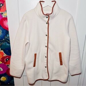 Long Sherpa Button-up Cardigan/Jacket